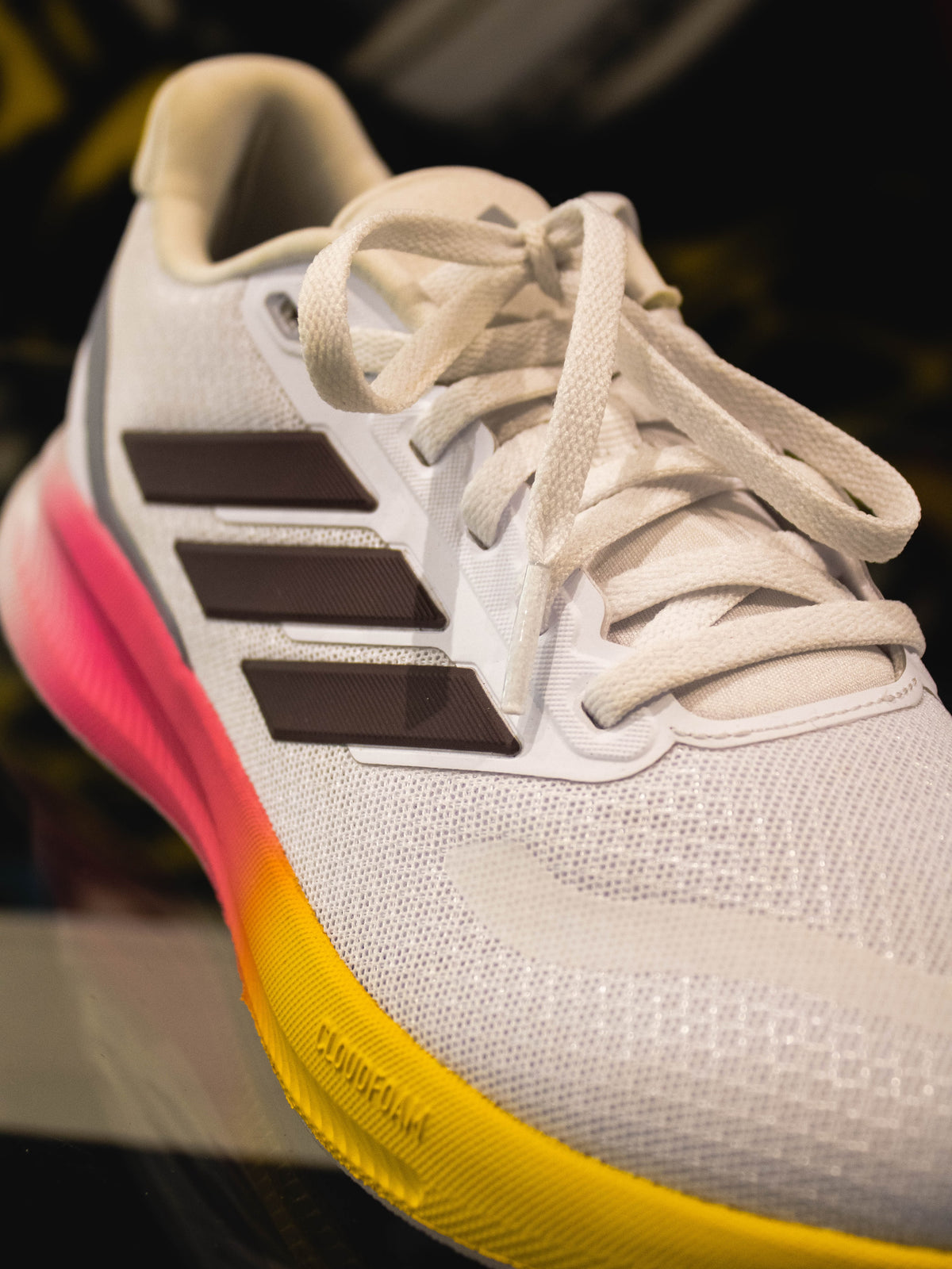 Adidas Runfalcon 5 White / Shadow Maroon / Lucid Lemon