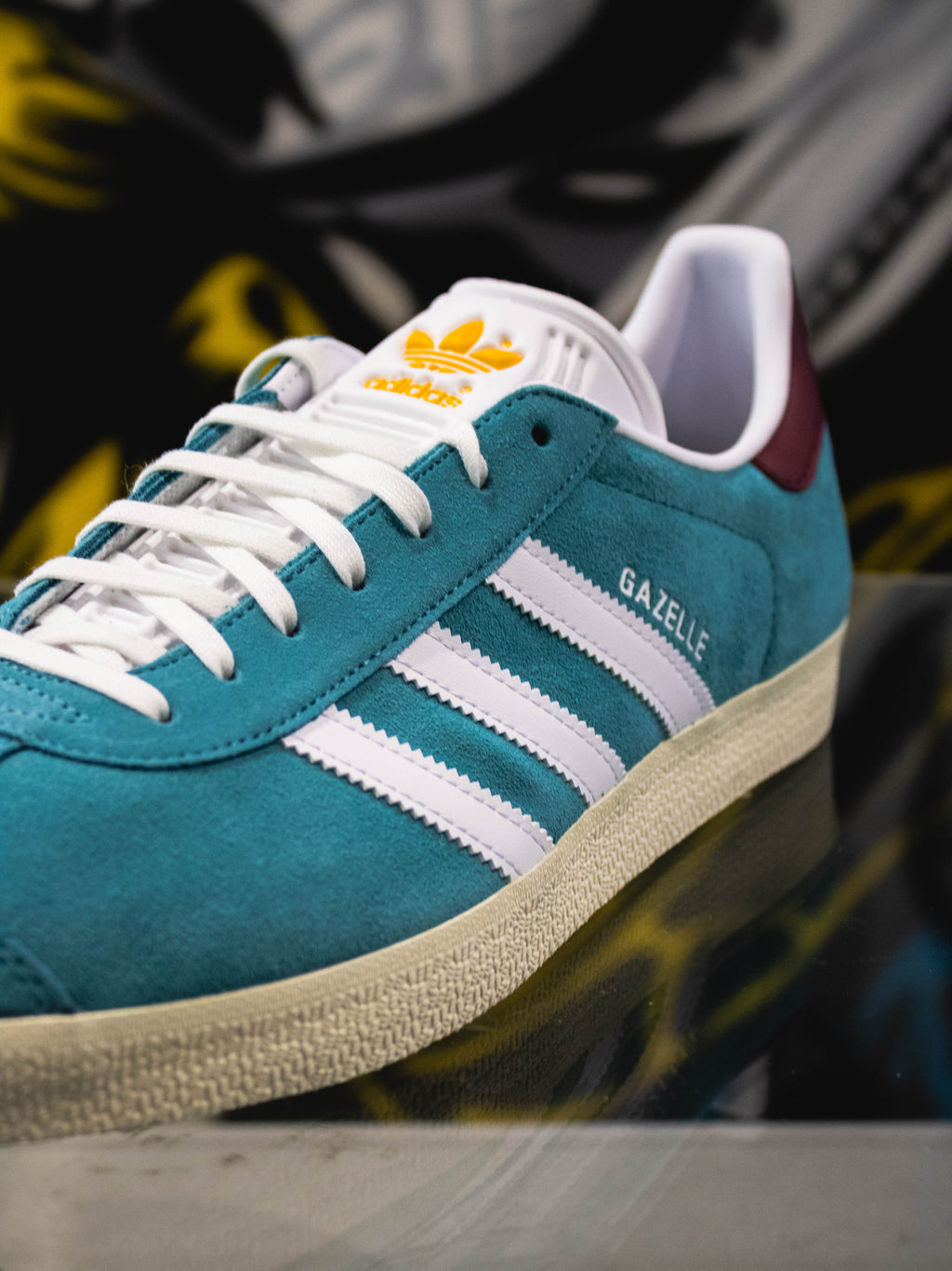 Adidas Originals Gazelle Cloud White / Green / Gum