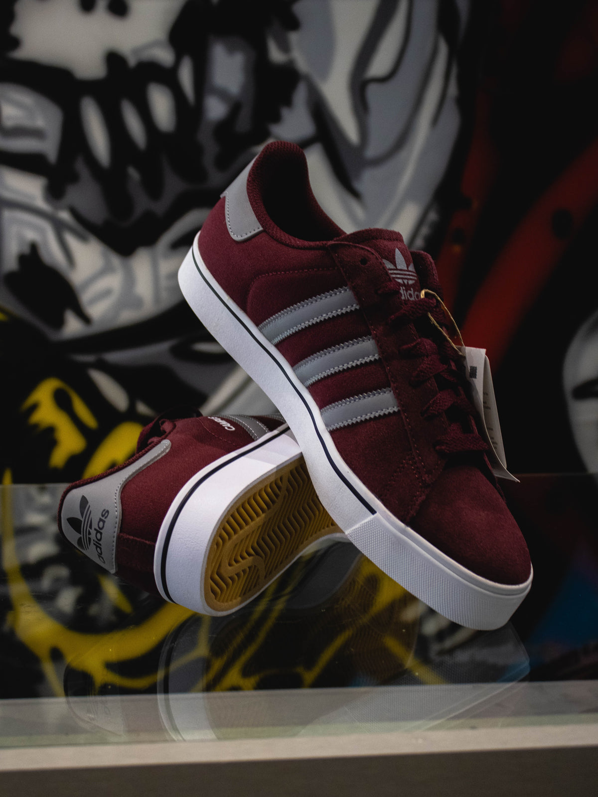 Adidas Originals Campus Vulc Shadow Maroon / Grey Six / Cloud White