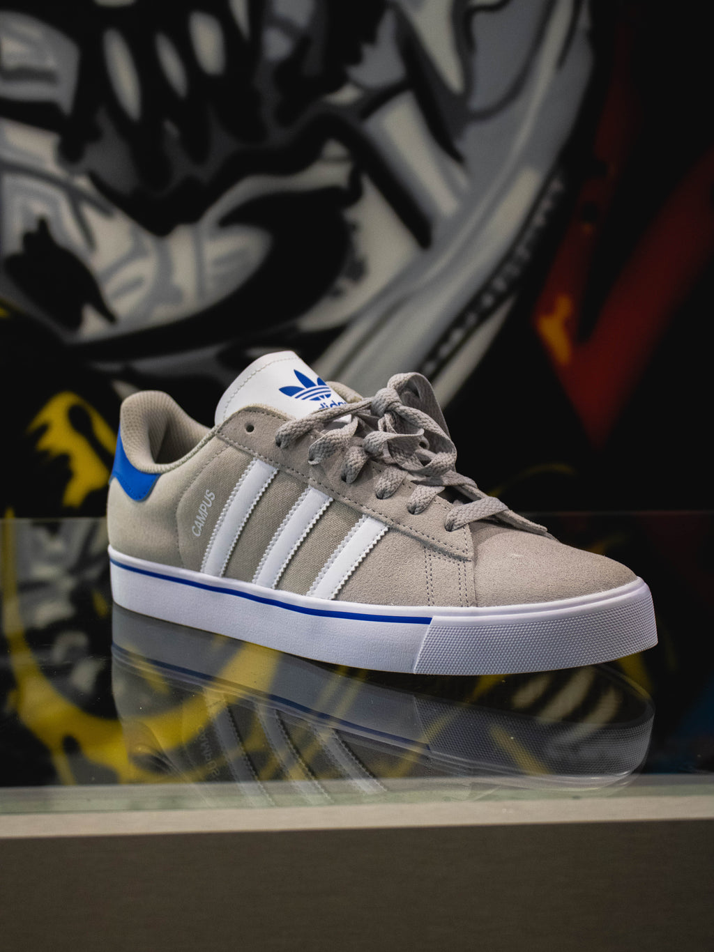 Adidas Originals Campus Vulc Grey Three / Cloud White / Blue Bird
