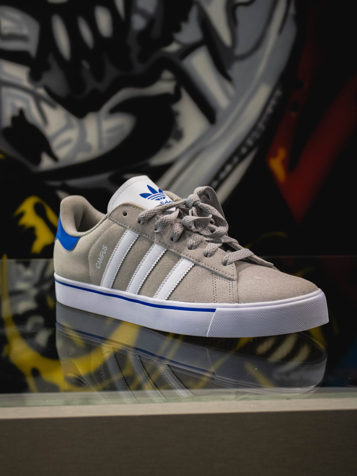 Adidas Originals Campus Vulc Grey Three / Cloud White / Blue Bird