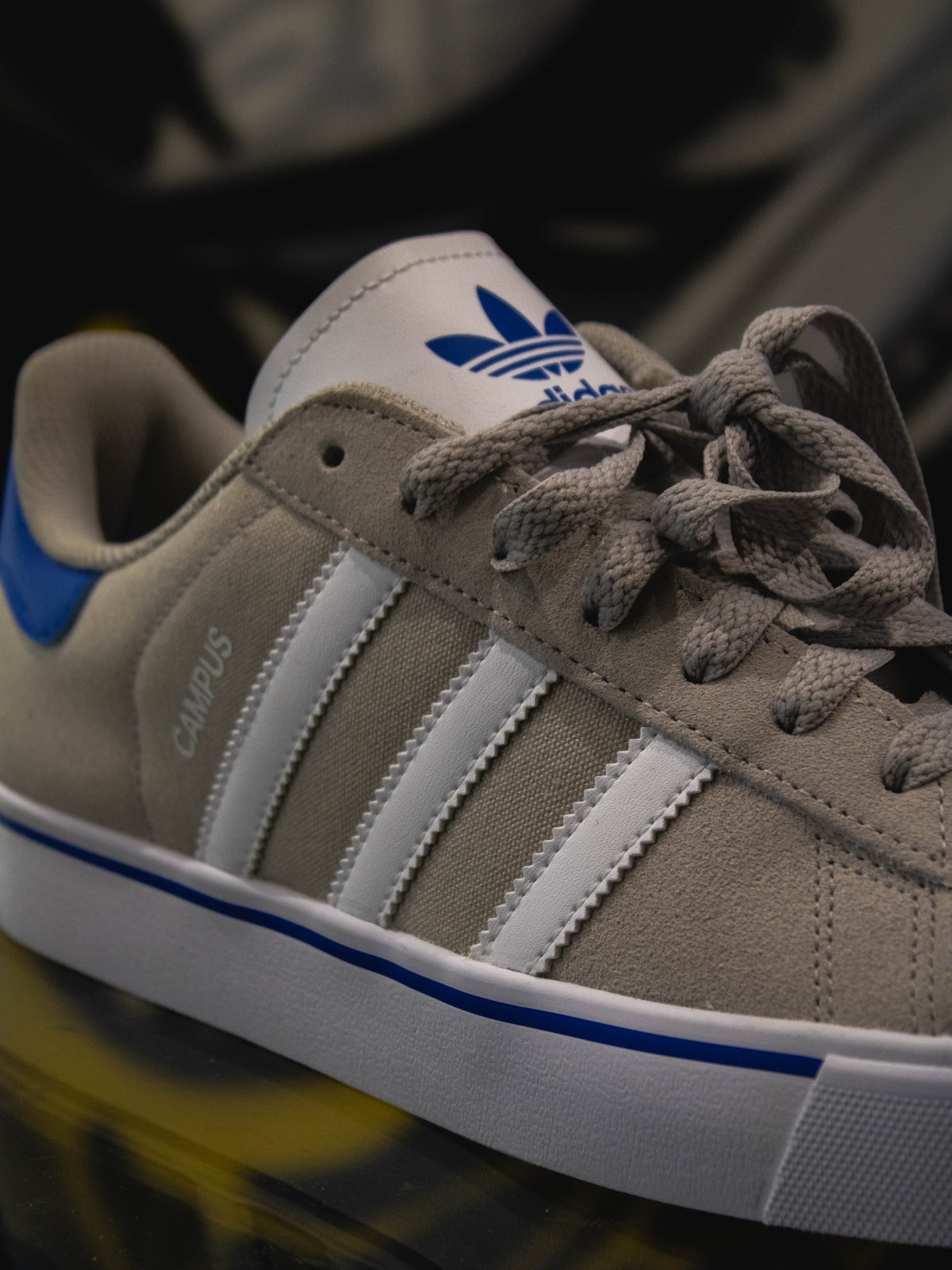 Adidas Originals Campus Vulc Grey Three / Cloud White / Blue Bird