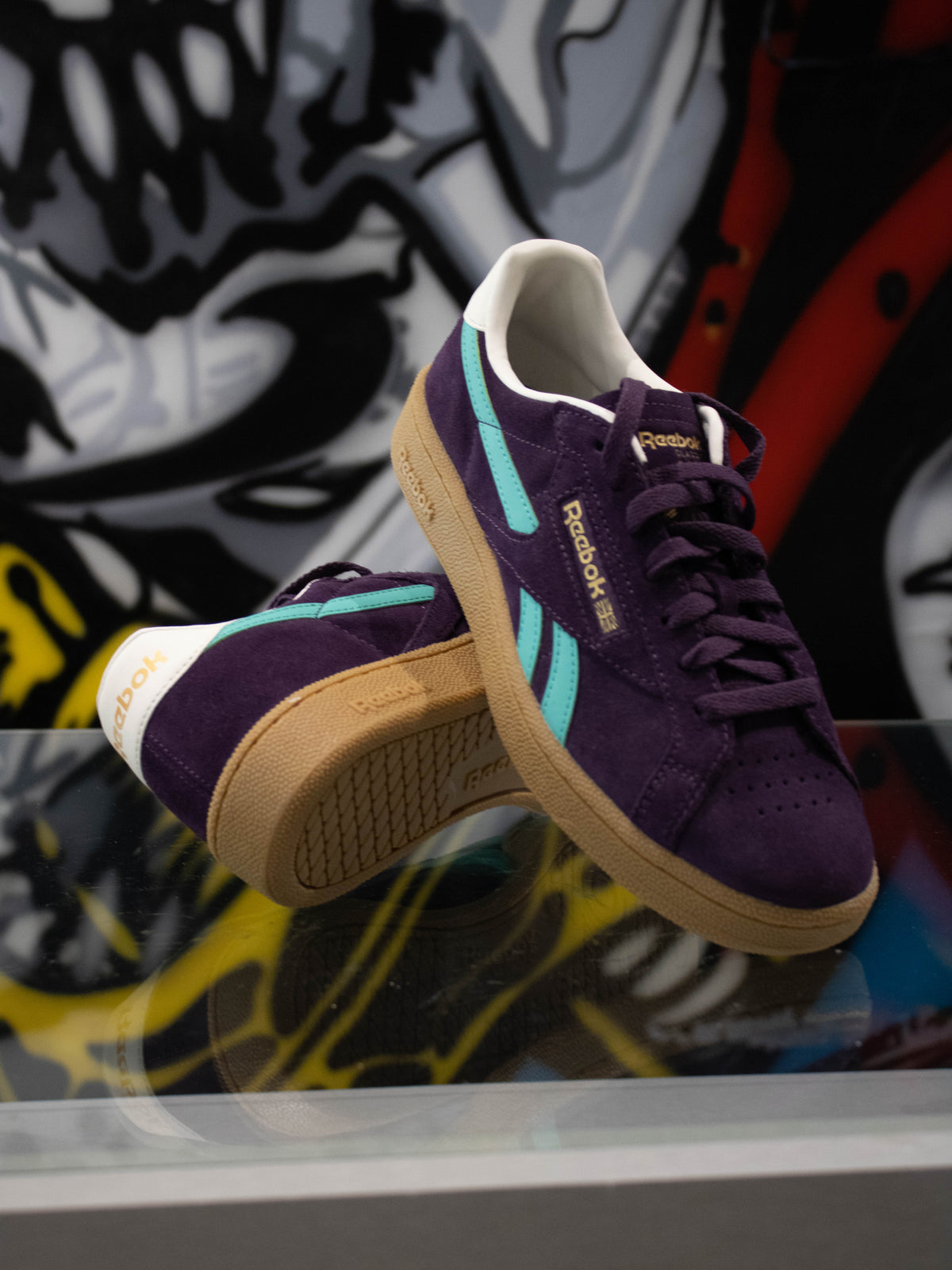 Reebok Club C grounds UK Plum Green