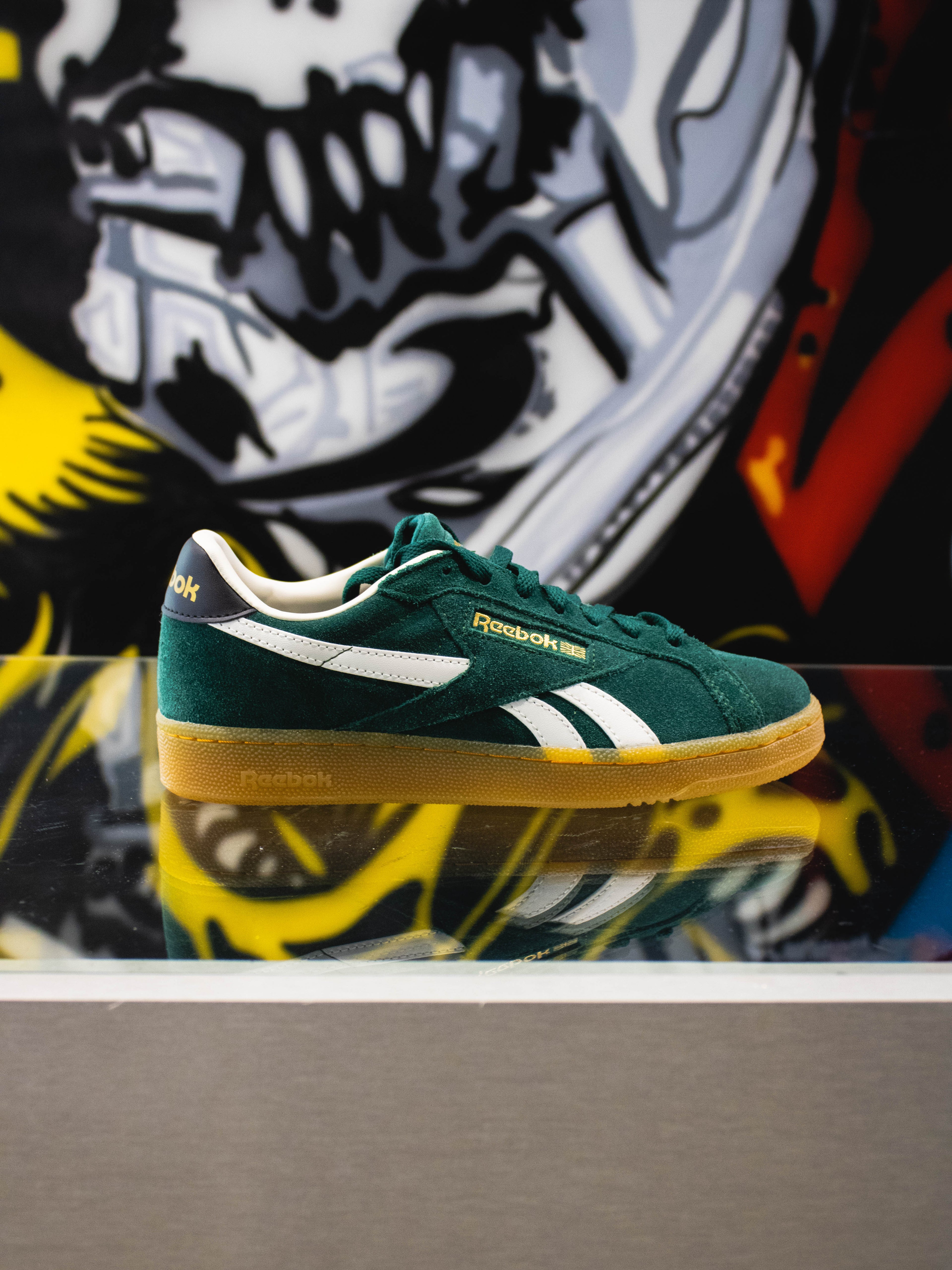 Reebok Club C Grounds UK Green Gum